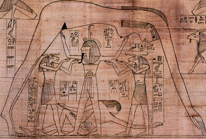 قصص خلق الكون في حضارات الشرق القديمة - الآلهة جب ونوت وتشو
