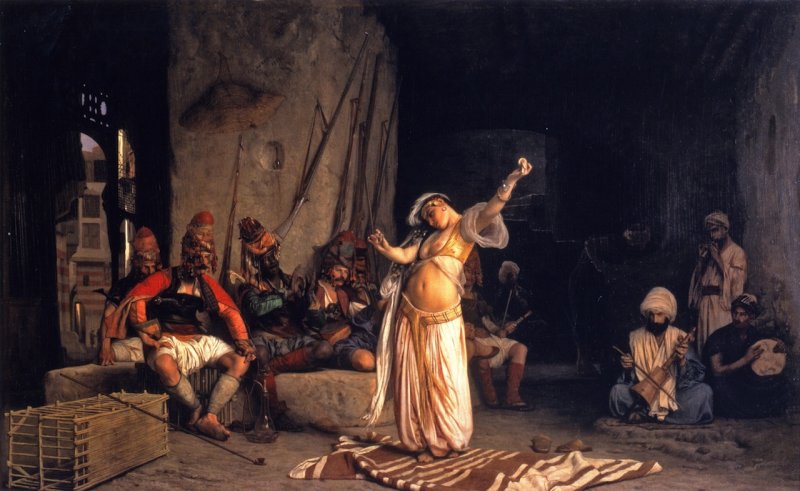 الرقص الشرقي - لوحة لـJean-Leon Gerome - رقصة العلمة - 1863