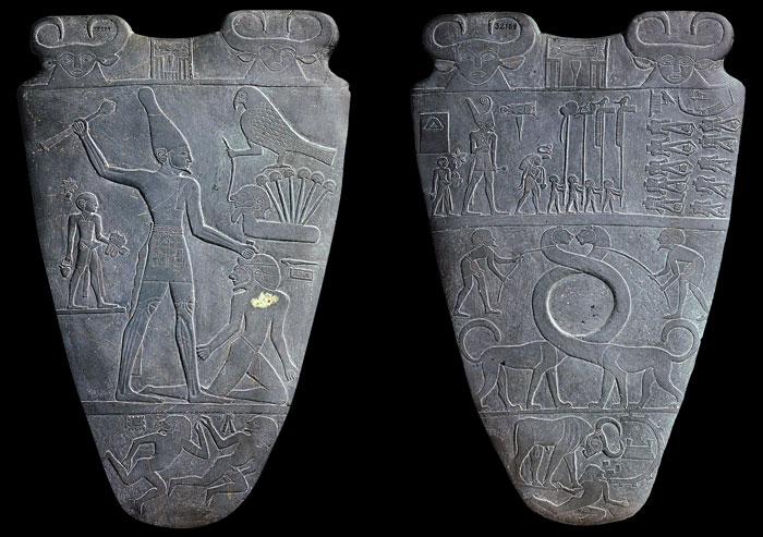 تاريخ الأحذية - Narmer_Palette