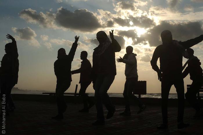 صور من غزة - مغيب الشمس في غزة