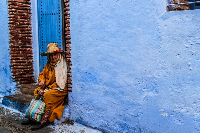 شوارع العالم العربي الملونة - شفشفان الزرقاء
