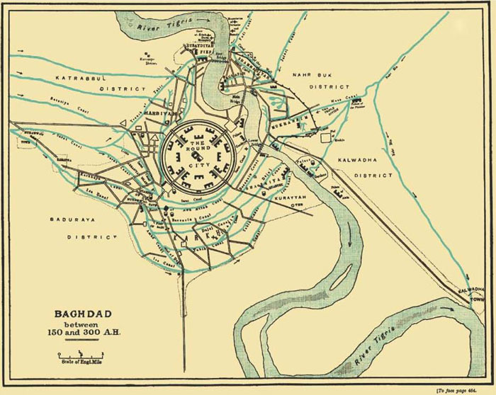 ancientarabic-map-of-baghdad
